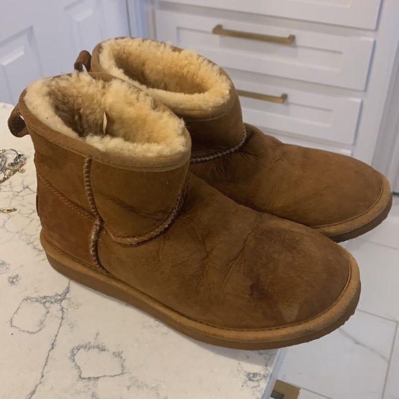 LL Bean item 297183 booties sz 6 chestnut color Australian sheepskin lined - Picture 4 of 13